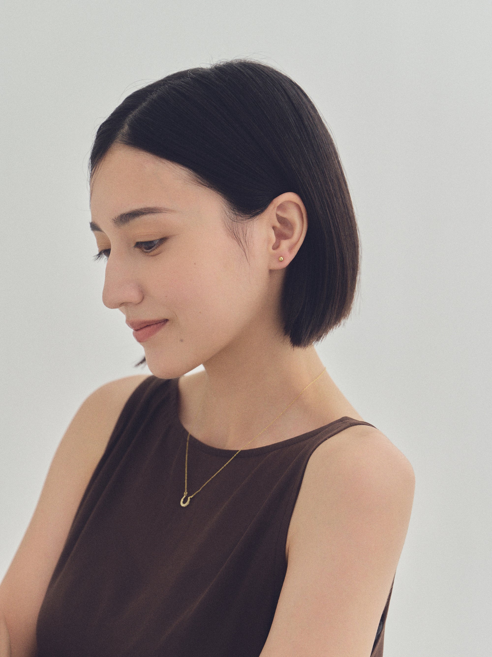 Pt900post シンプルボールピアス 5サイズ