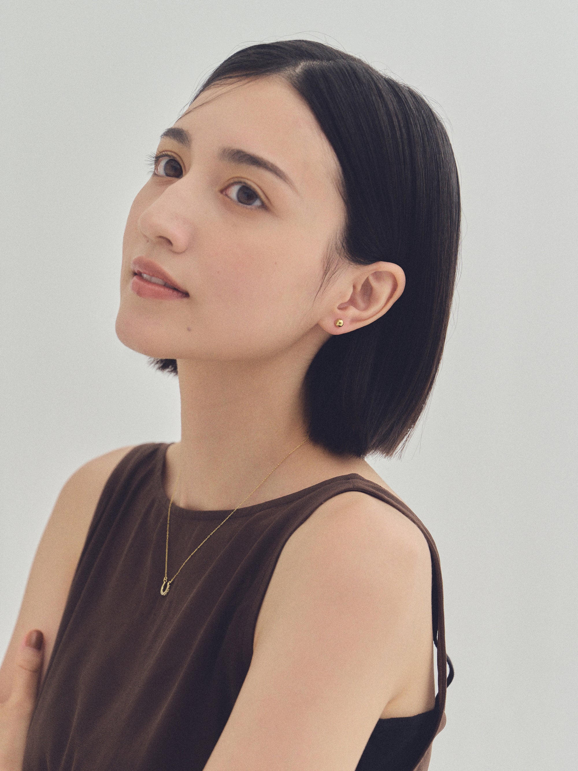 Pt900post シンプルボールピアス 5サイズ