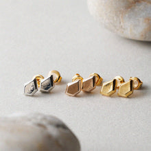 K18post クラフトペンタゴンピアス