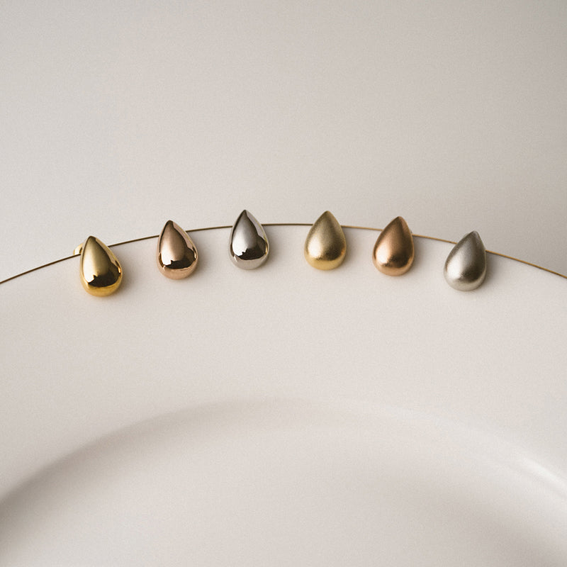 K18post クラフトドロップピアス