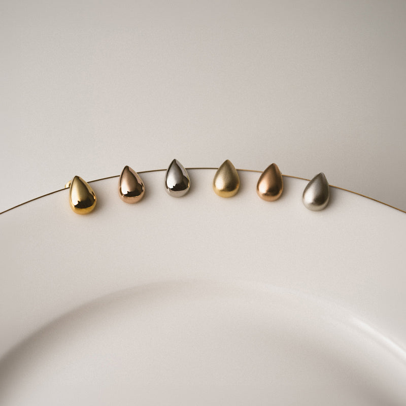 K18post クラフトドロップピアス