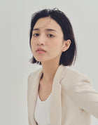 K18post パヴェオープンハートピアス