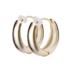 K18post ドロップフープピアス ミディアム