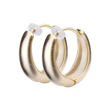 K18post ドロップフープピアス ミディアム