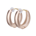 K18post ドロップフープピアス ミディアム