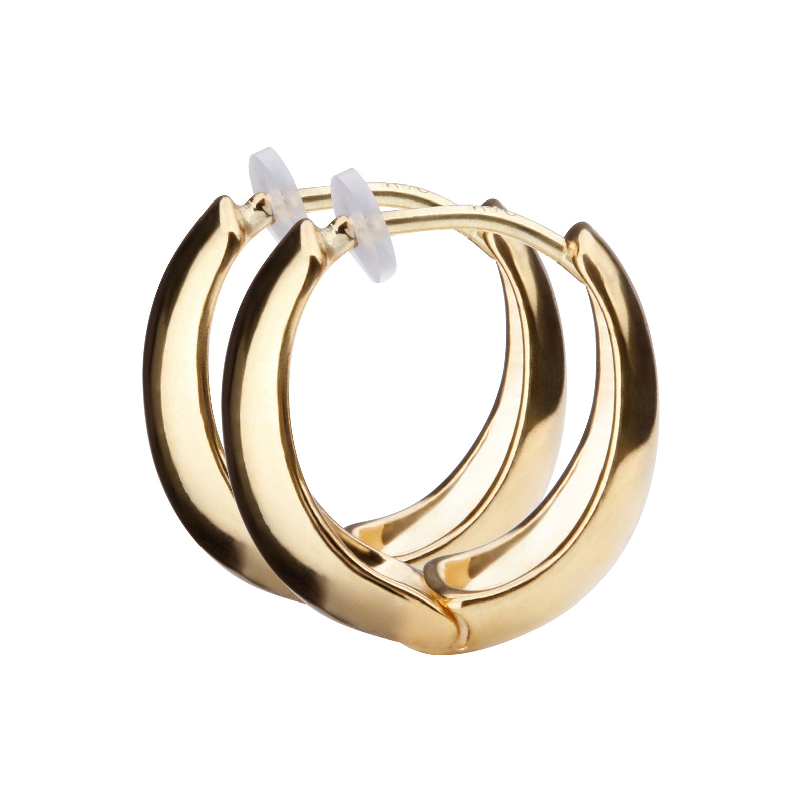 K18post ドロップフープピアス ミディアム