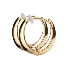 K18post ドロップフープピアス ミディアム