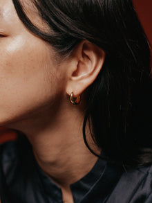 K18post ドロップフープピアス ラージ