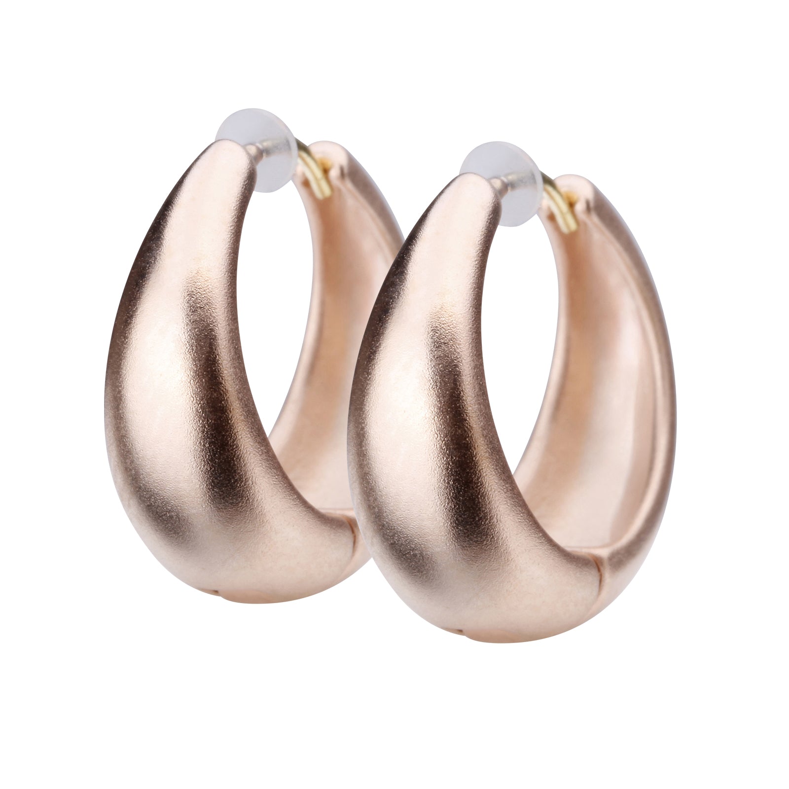 K18post ドロップフープピアス ラージ