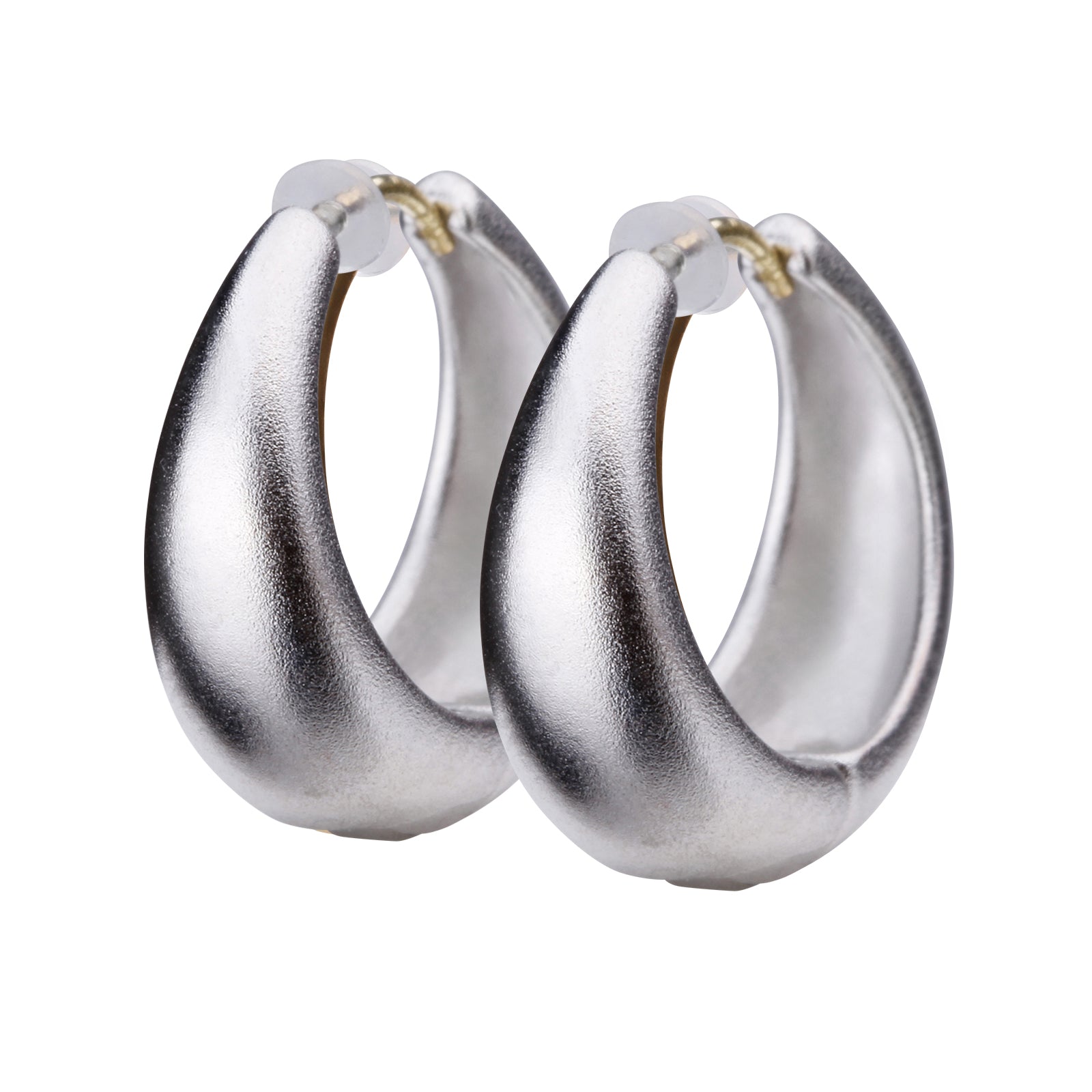 K18post ドロップフープピアス ラージ