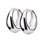 K18post ドロップフープピアス ラージ