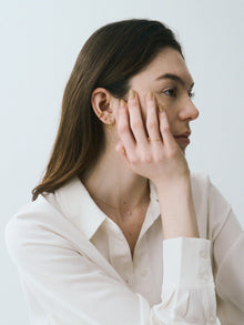 K18post トリニティフープピアス