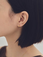 K18post プレーンフープピアス スモール