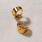 K18post ドロップラウンドフープピアス