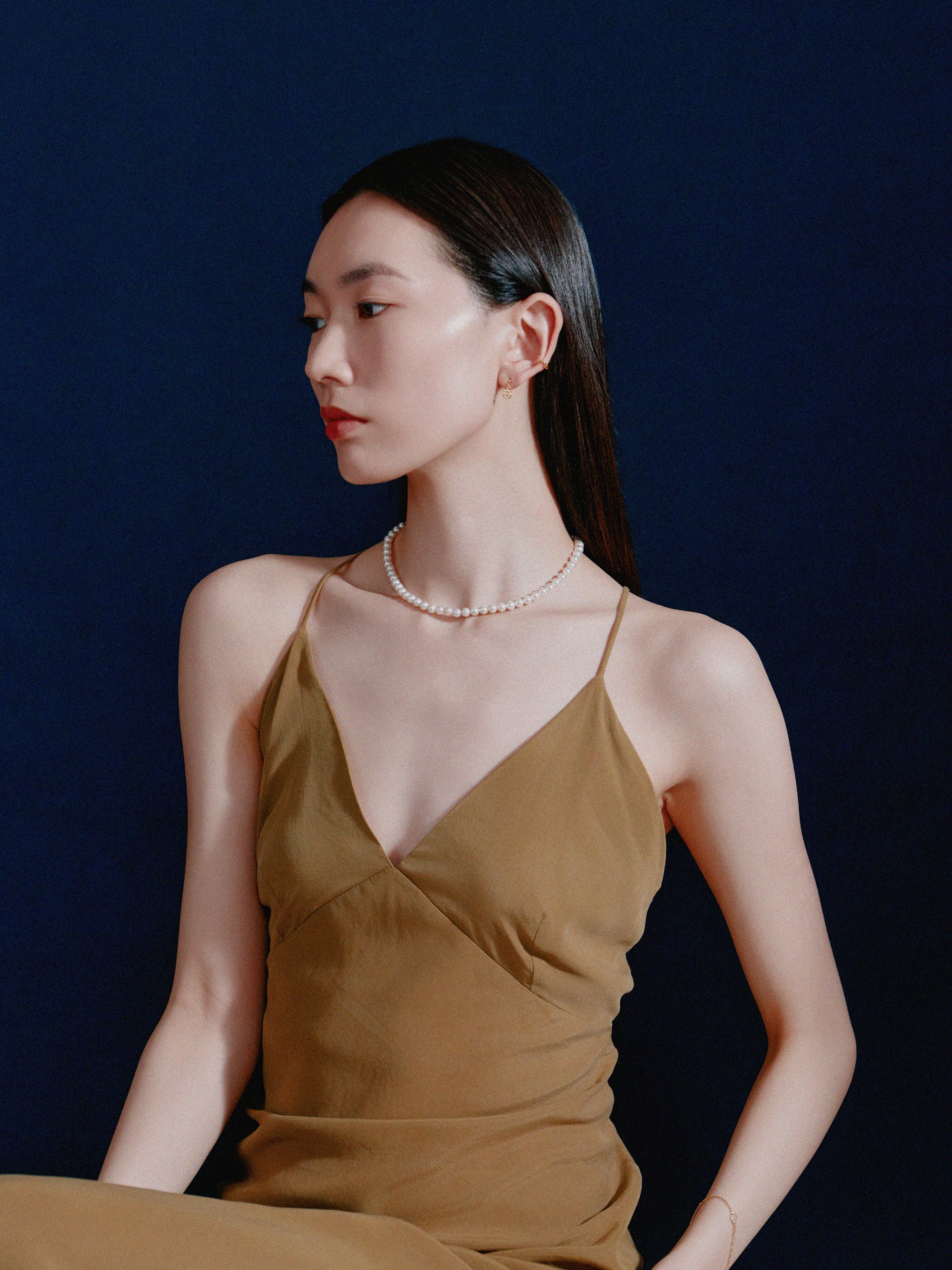 K18post クレセントピアス