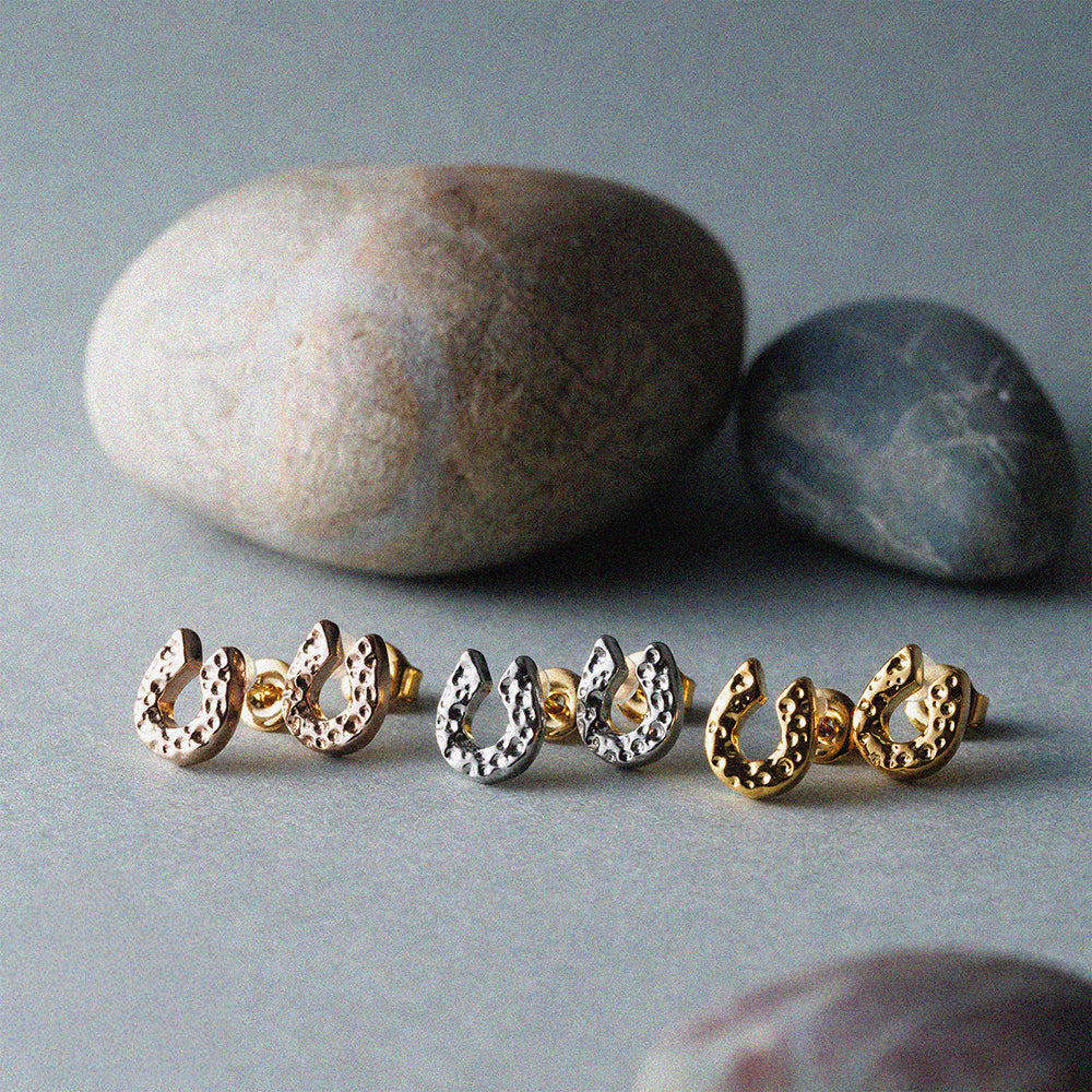 K18post クラフトホースシューピアス