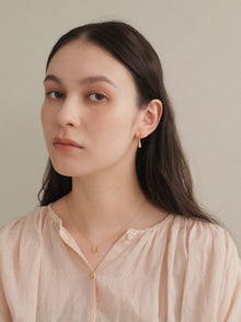 K18post クラフトドロップピアス