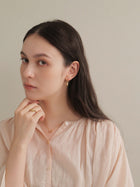 K18post クラフトドロップピアス