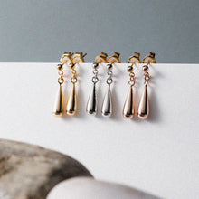 K18post クラフトドロップピアス