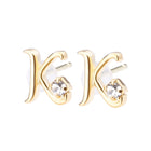 K18post イニシャルピアス