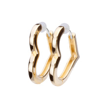 Pt900post ハートフープピアス