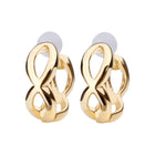 K18post インフィニティフープピアス