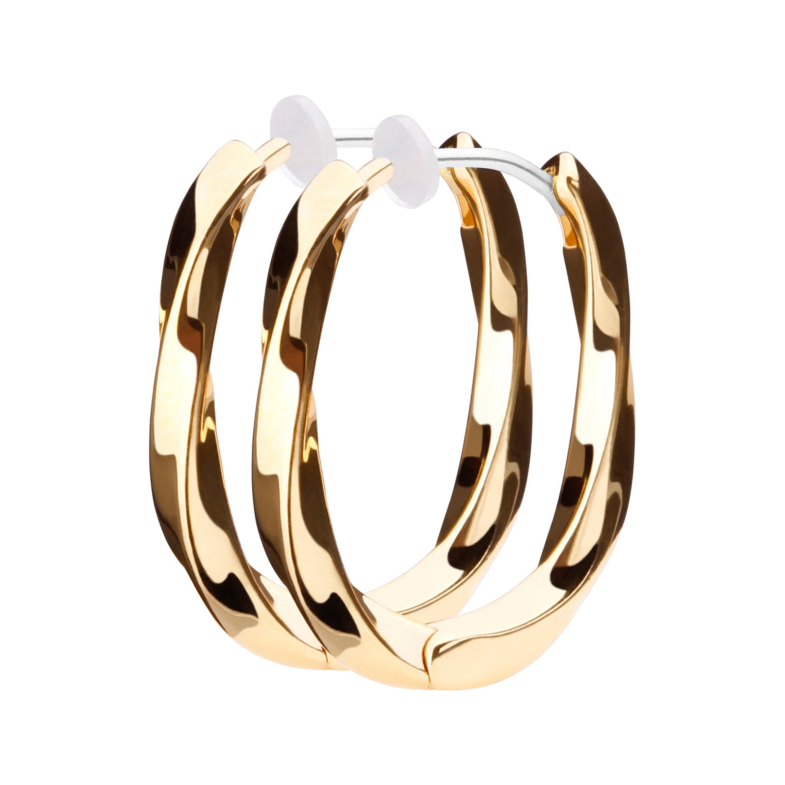 Pt900post メビウスフープピアス