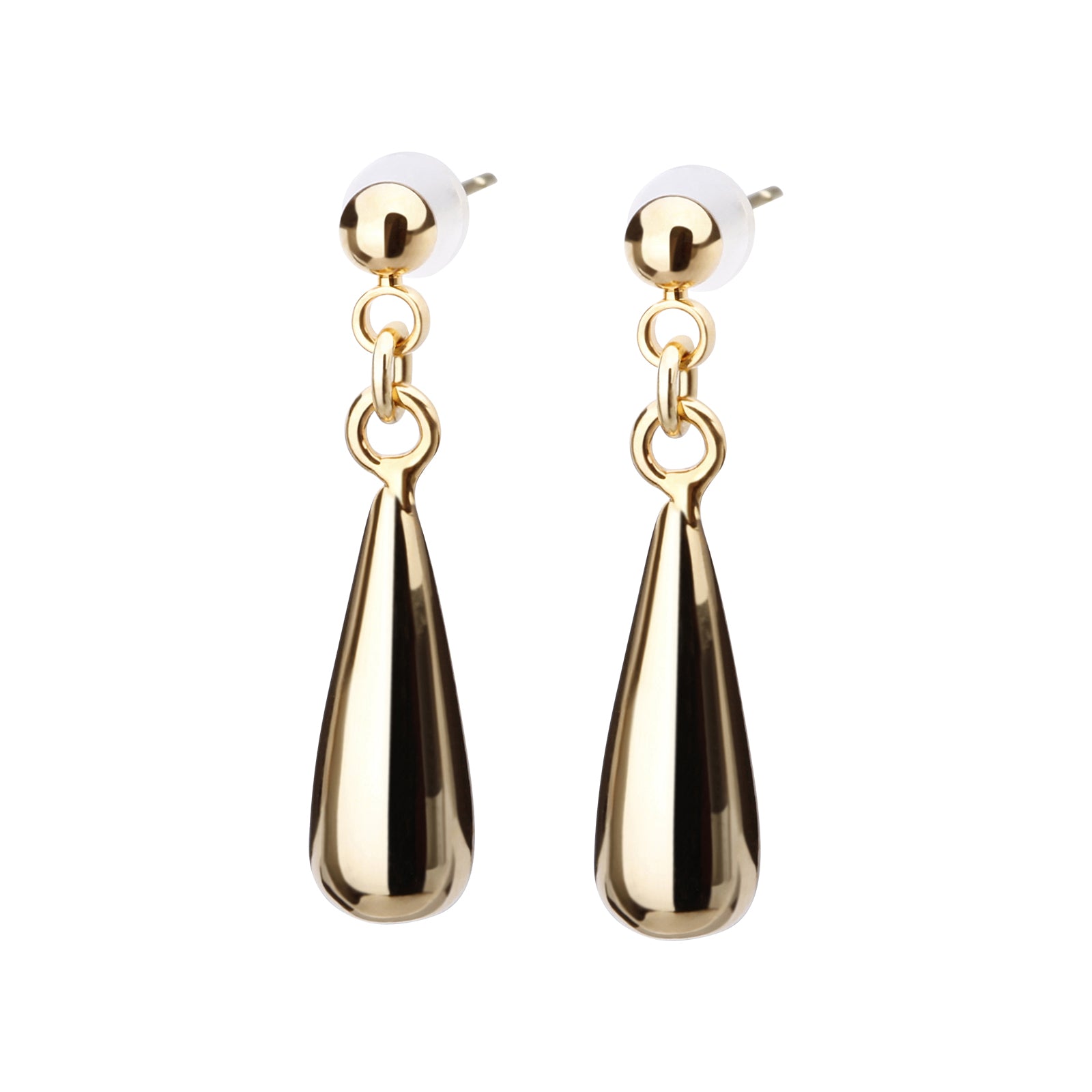 K18post クラフトドロップピアス