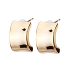 K18post クラフトハーフラウンドピアス