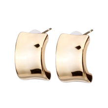 K18post クラフトハーフラウンドピアス