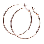 3サイズ×3コーティング プレーンフープピアス