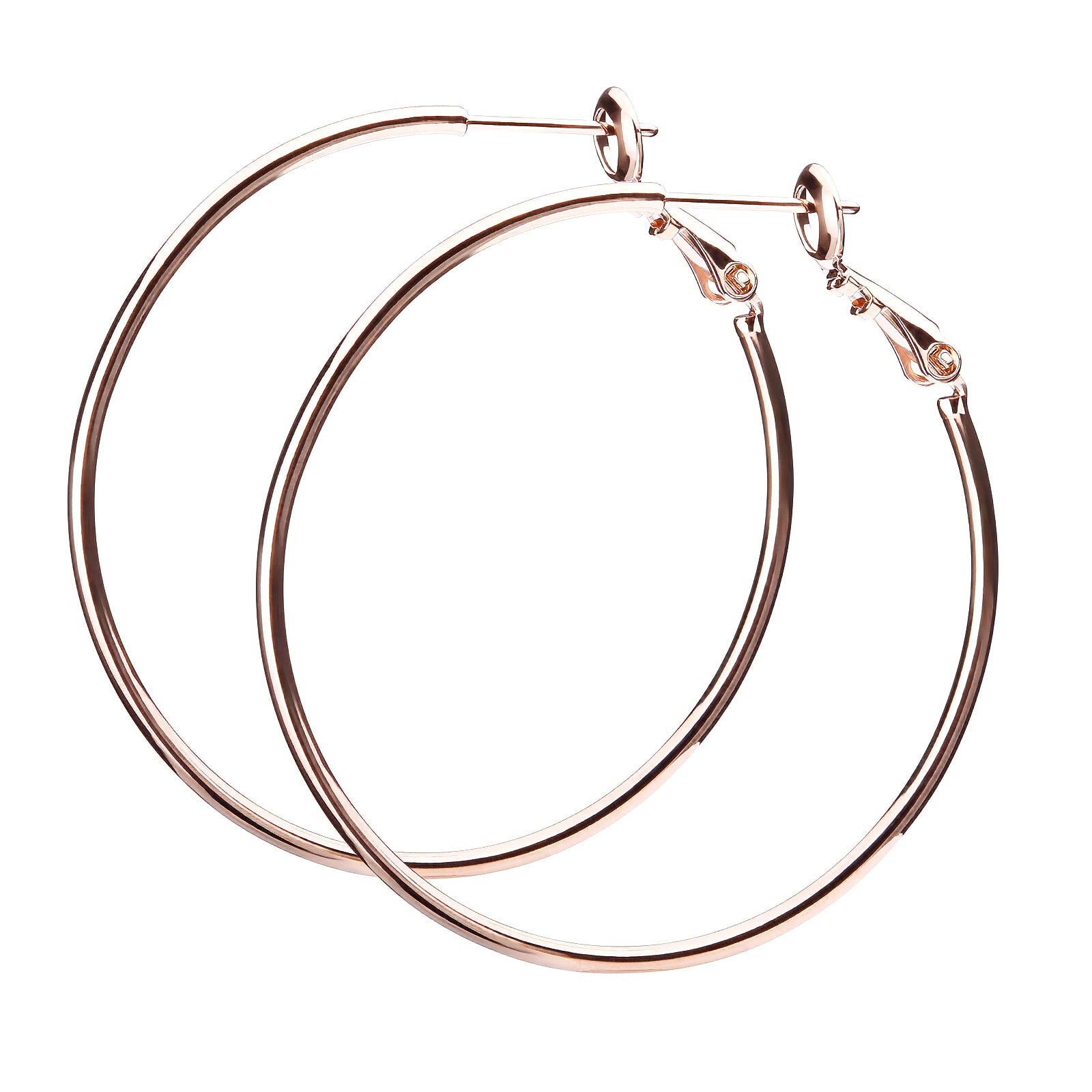 3サイズ×3コーティング プレーンフープピアス