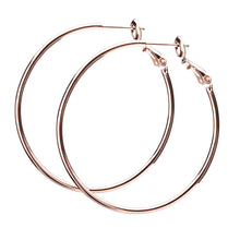 3サイズ×3コーティング プレーンフープピアス