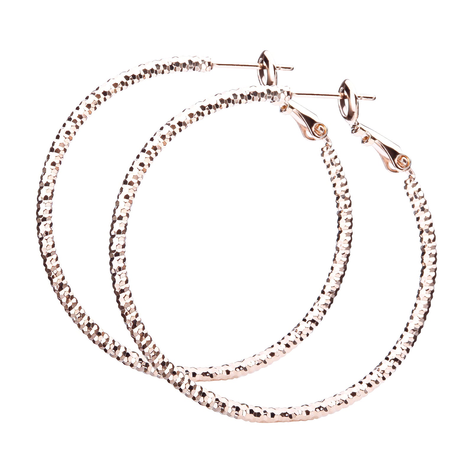 3サイズ×3コーティング テクスチャーフープピアス