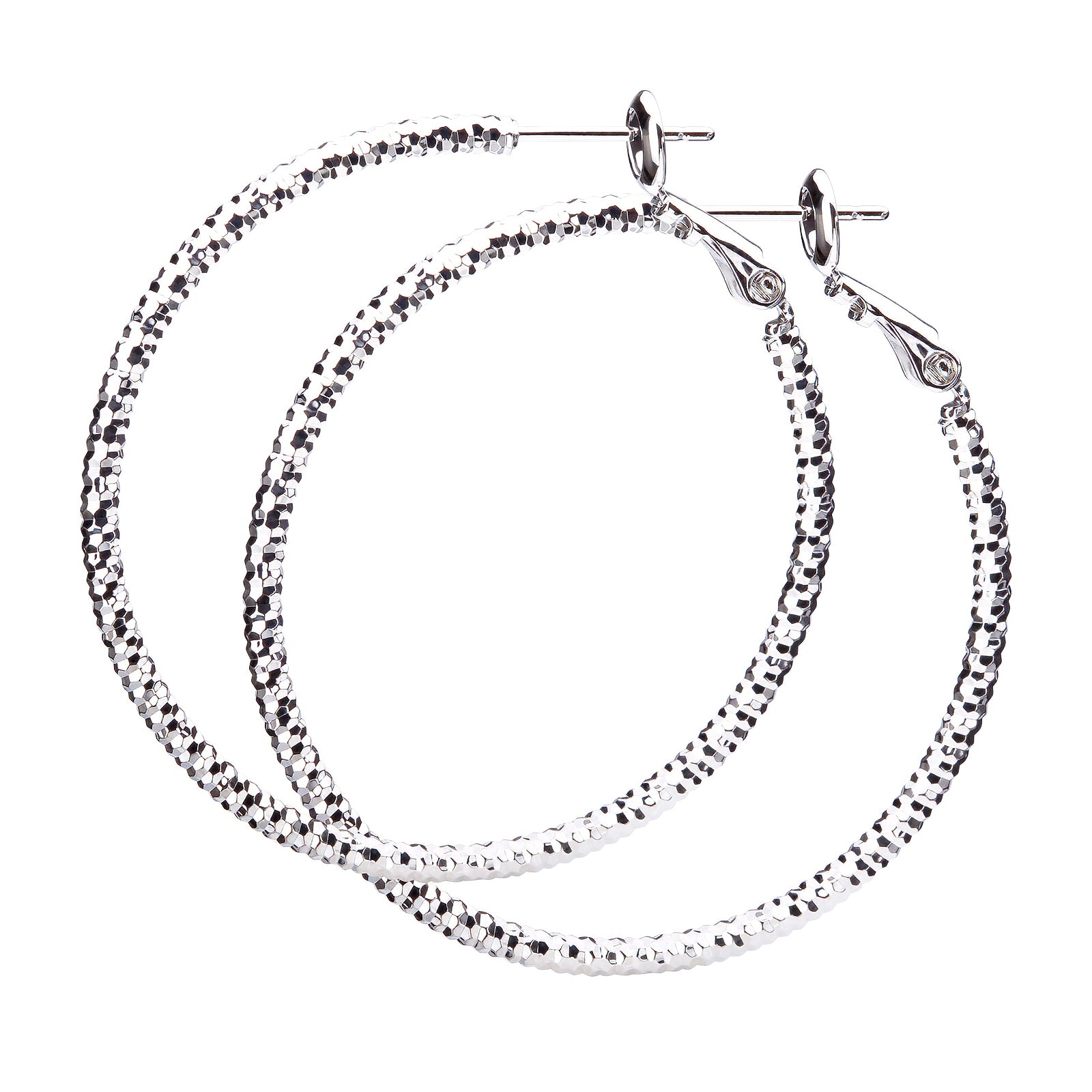 3サイズ×3コーティング テクスチャーフープピアス