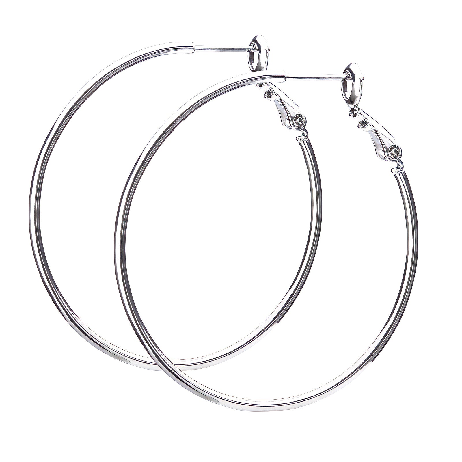 3サイズ×3コーティング プレーンフープピアス