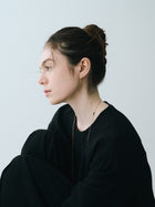 K18post オープンハートピアス