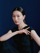 K18post クラフトリボンピアス