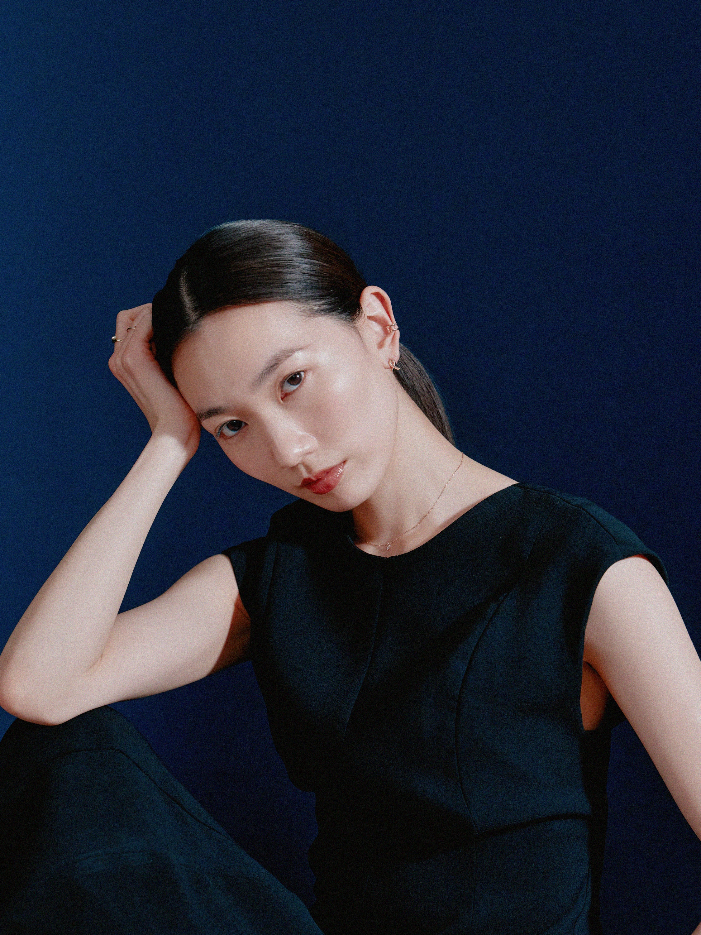 K18post クラフトリボンピアス