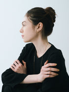 K18post クラフトフラワーピアス