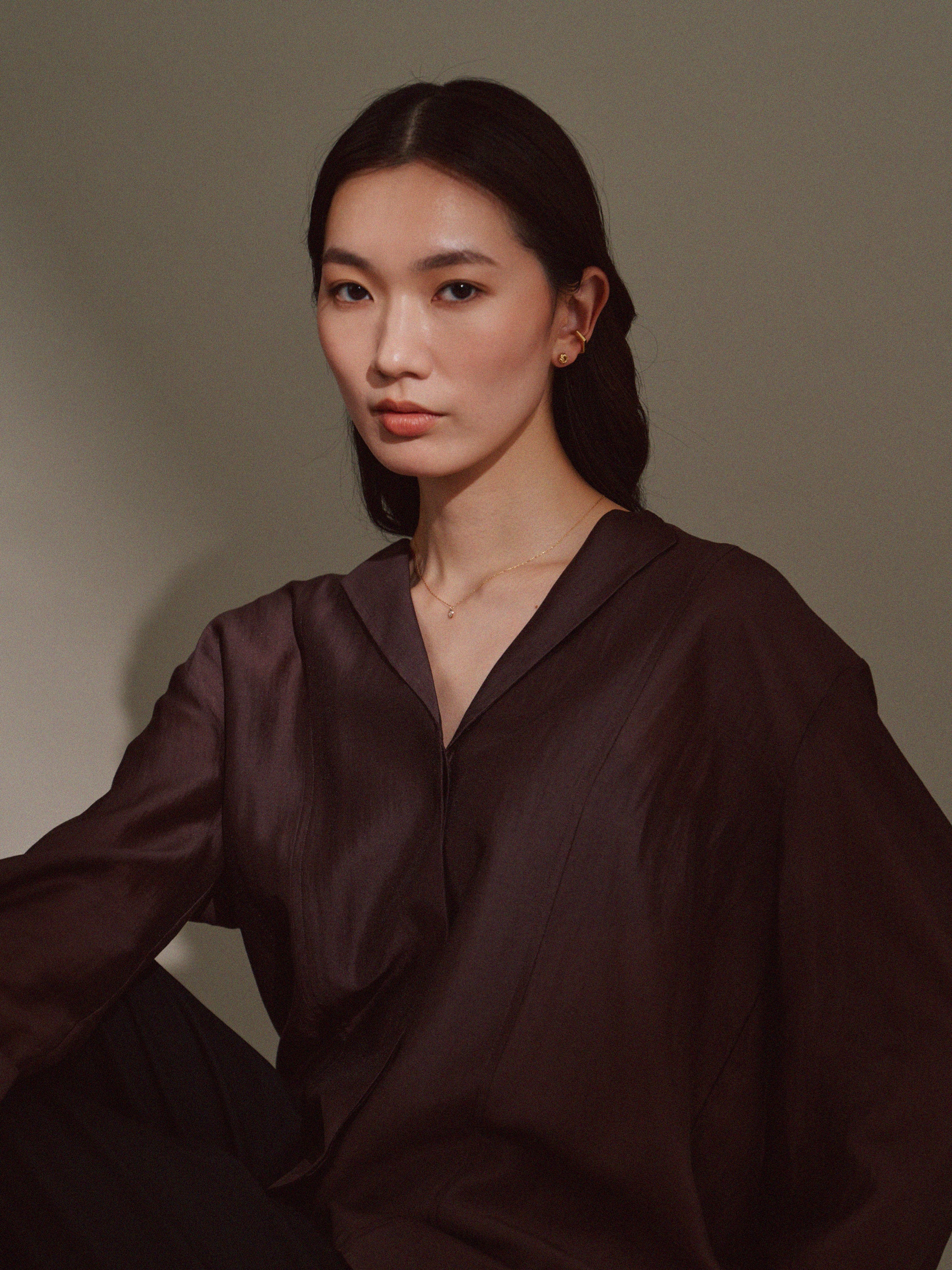 K18post アンティークライクピアス