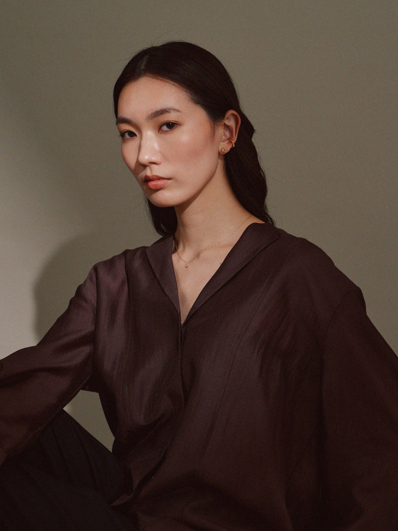 K18post アンティークライクピアス