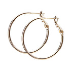 3サイズ×3コーティング プレーンフープピアス