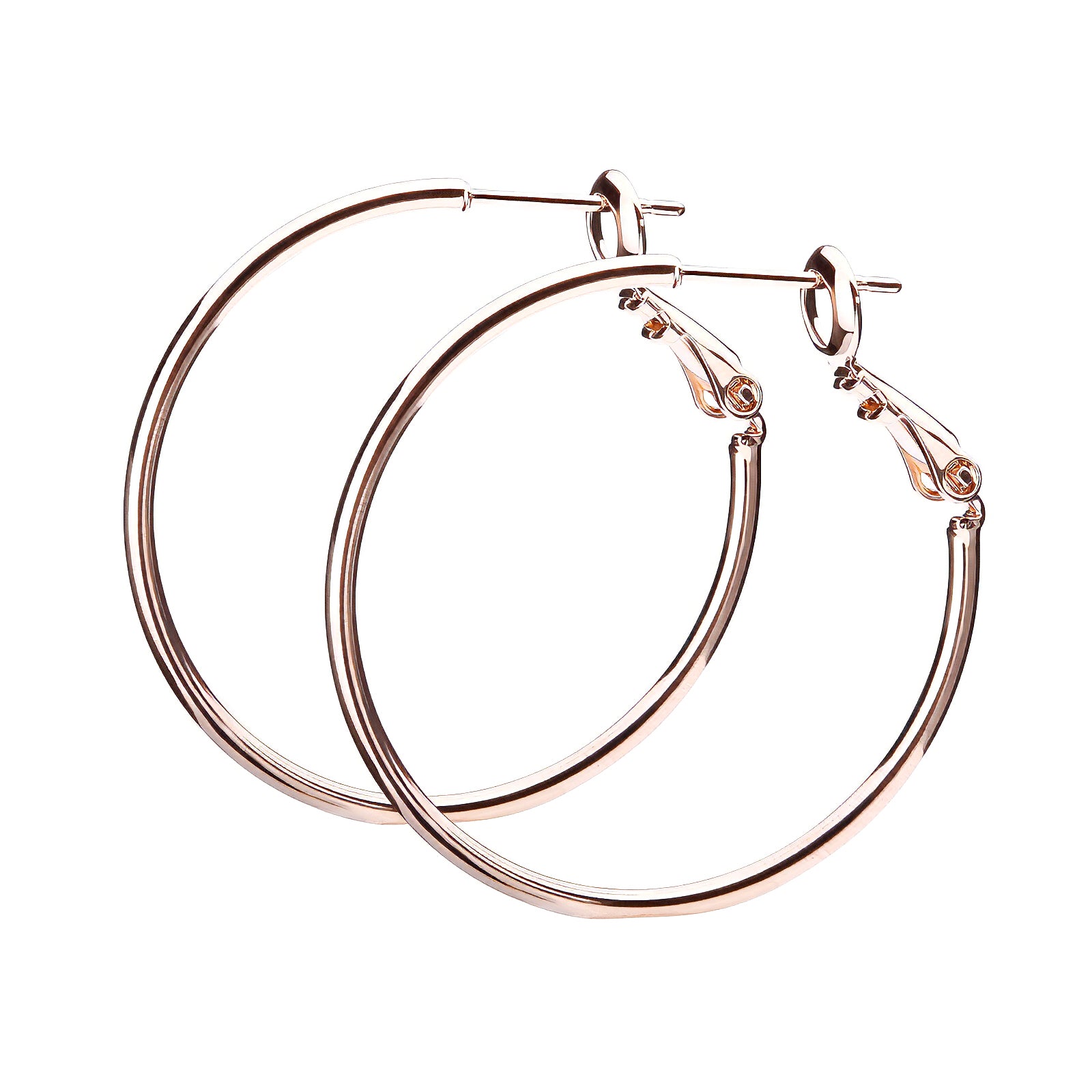 3サイズ×3コーティング プレーンフープピアス