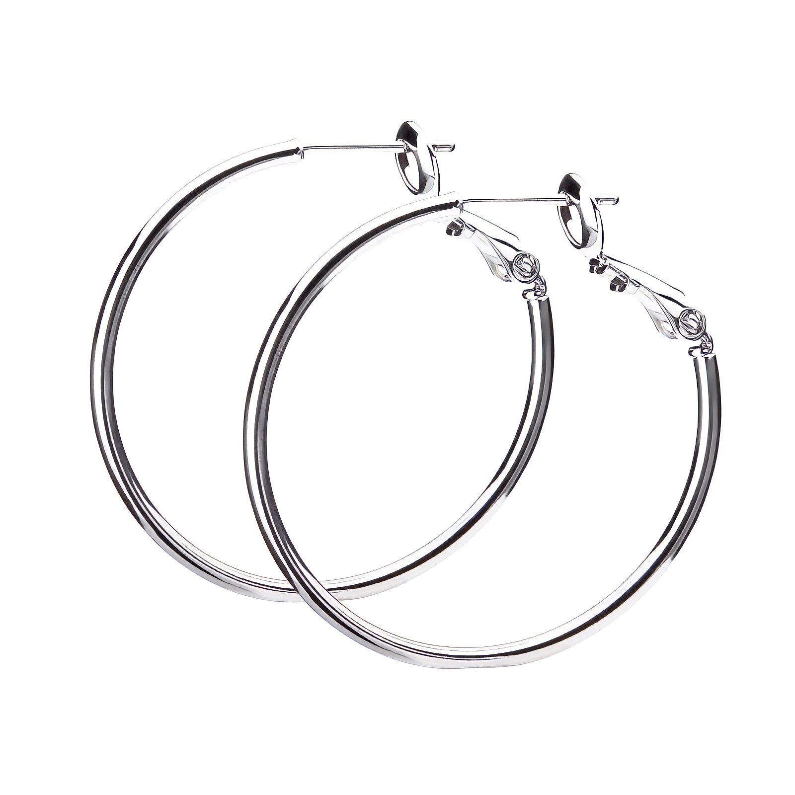 3サイズ×3コーティング プレーンフープピアス