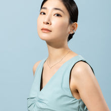 Pt900post クラフトドロップピアス