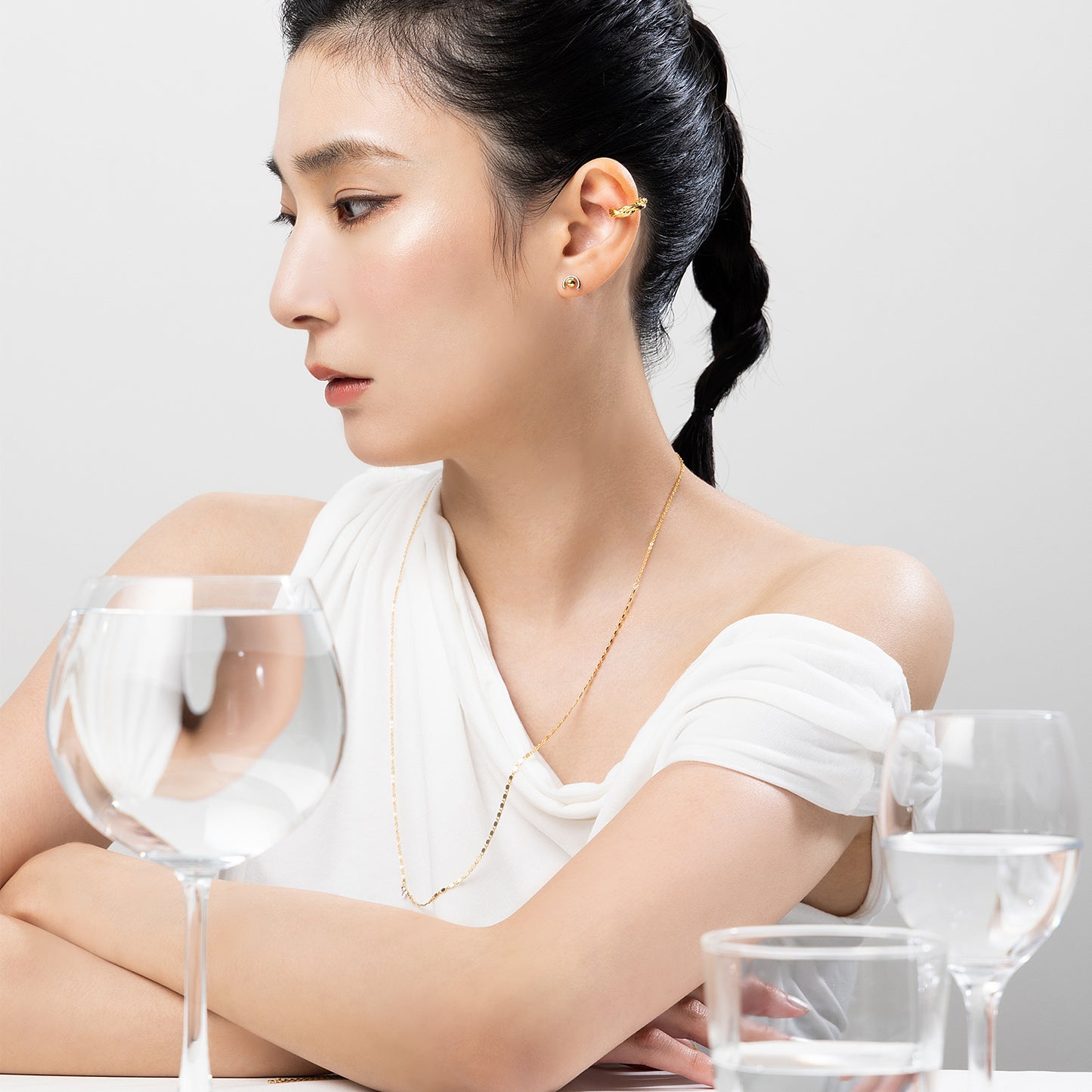 スパイラル イヤーカフ