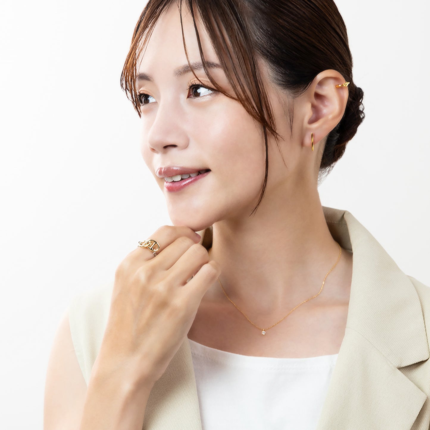 K18post スティックピアス 4デザイン×3カラー