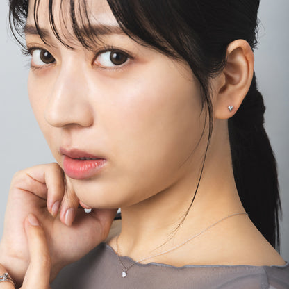 Pt900post プチハートピアス