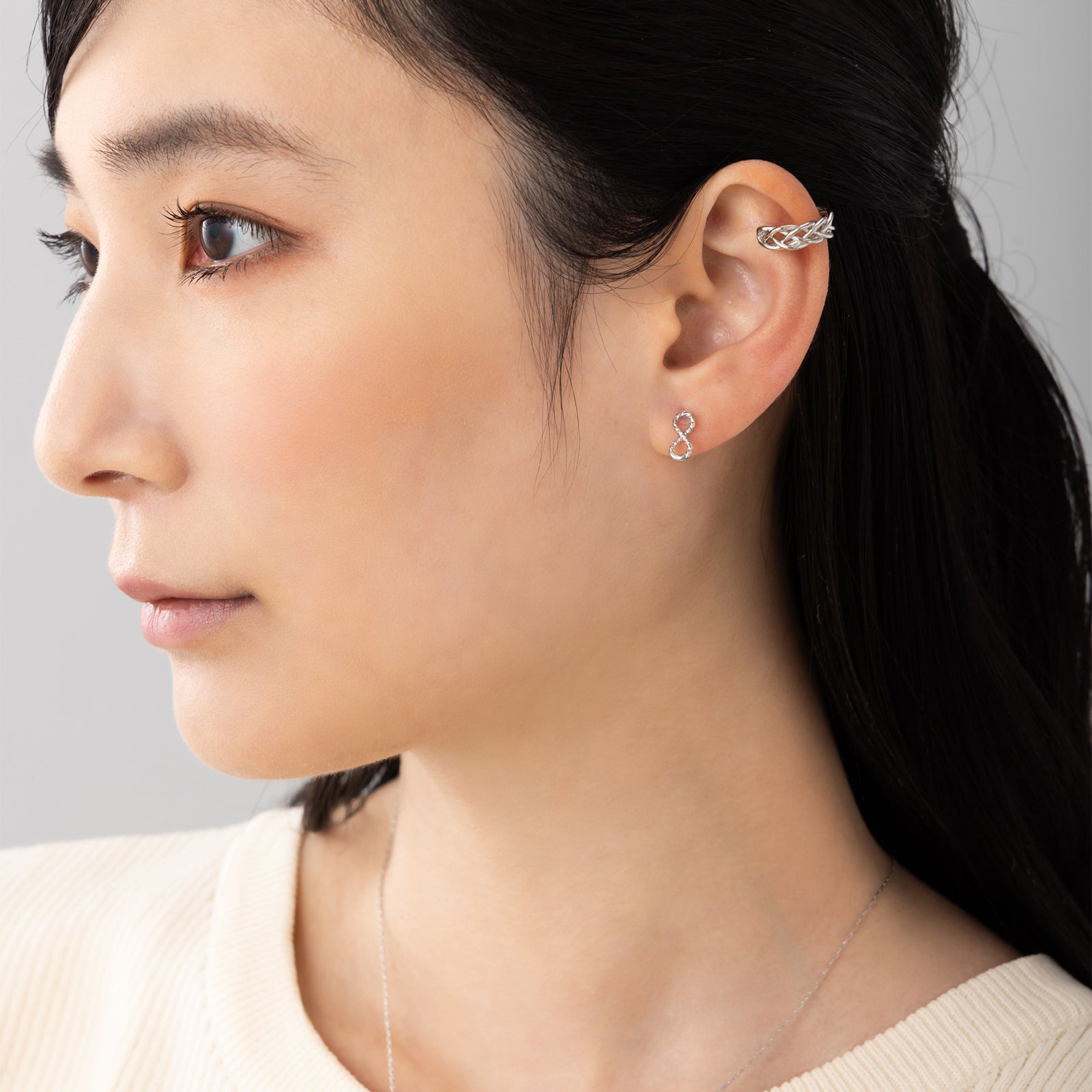 ブレイデッドリング イヤーカフ